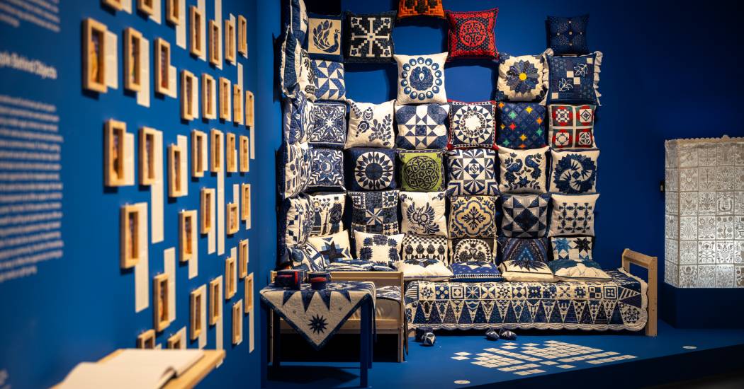 Megnyílt! Foltvarrás kékben / Blueprint Patchwork a Néprajzi Múzeumban